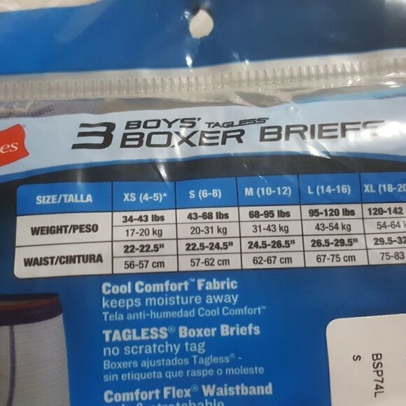 Hanes Tagless Boxer Briefs
2 packs = 6 pair total. - Picture 3 of 5